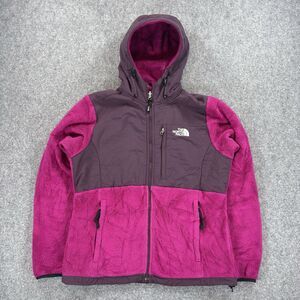 The North Face Denali Fleece Jacket Hooded Women’s Medium Pink Recycled Polartec